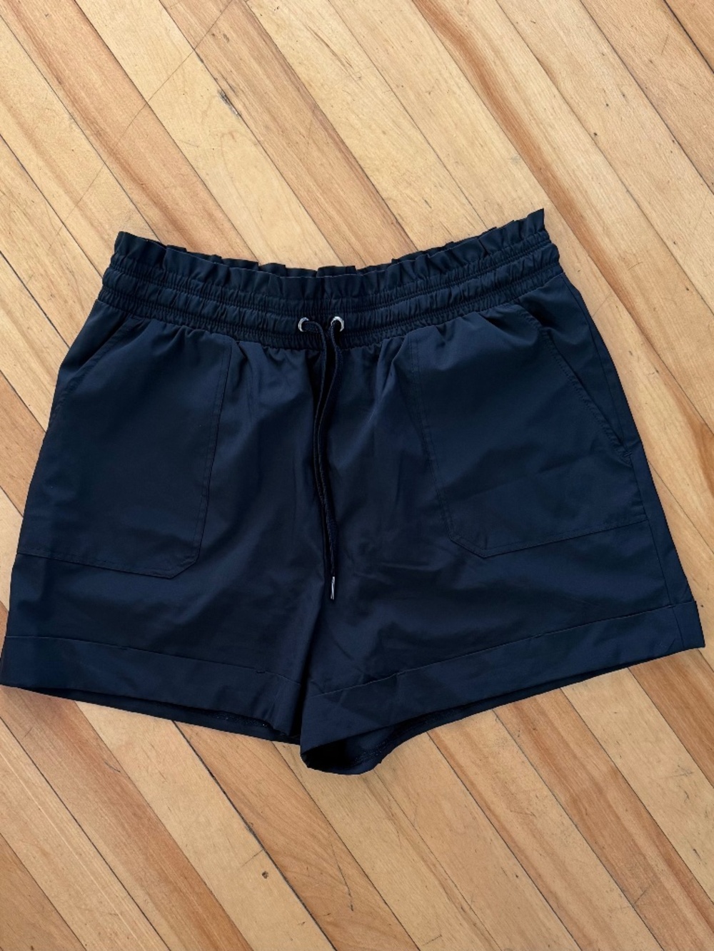 Black athletic shorts
